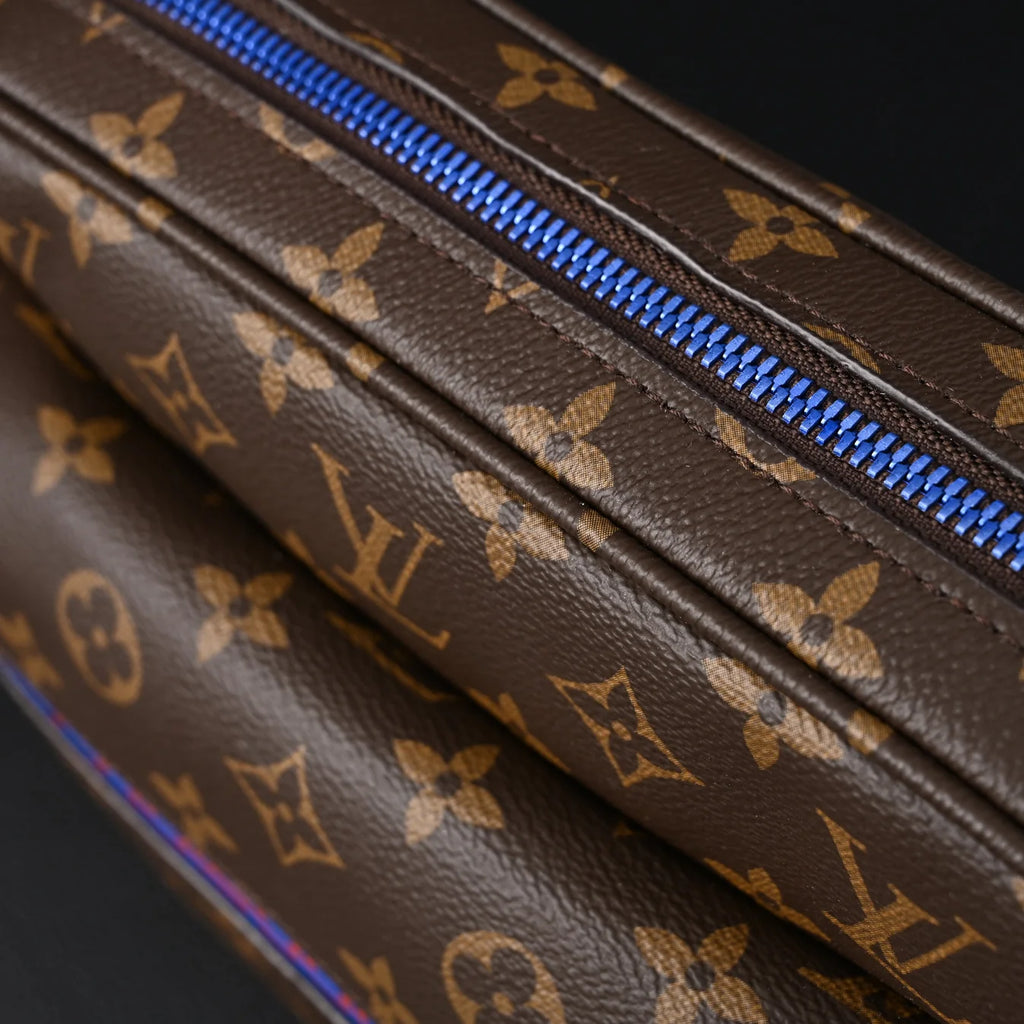 Louis Vuitton Trio Messenger Bag Monogram Canvas Blue Strap Crossbody Pouch