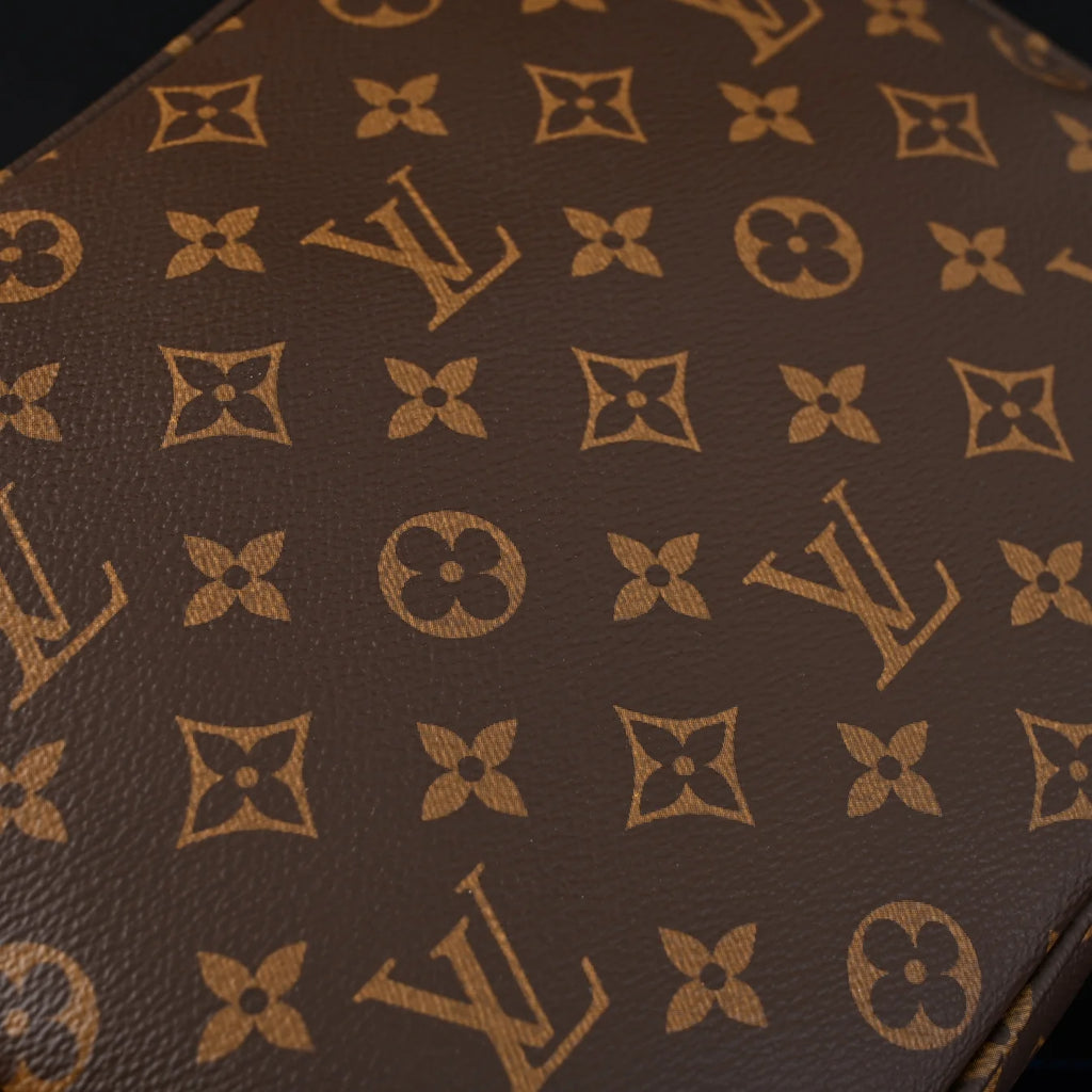 Louis Vuitton Trio Messenger Bag Monogram Canvas Blue Strap Crossbody Pouch