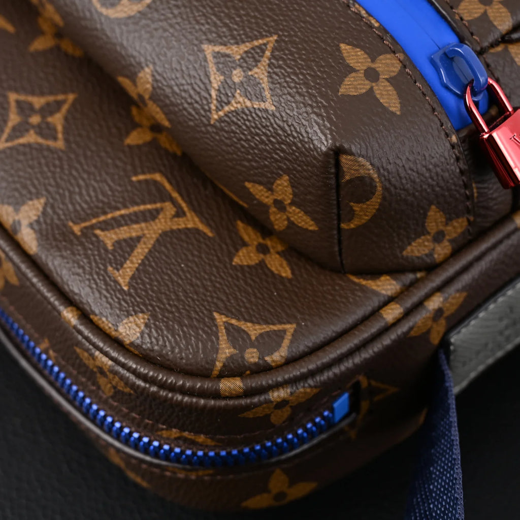 Louis Vuitton Trio Messenger Bag Monogram Canvas Blue Strap Crossbody Pouch