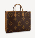Louis Vuitton Onthego GM Tote Bag Monogram Giant Reverse Canvas Shoulder